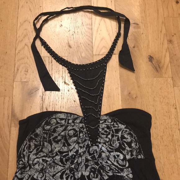 Free People Dress with beaded necktie - Picture 3 of 5